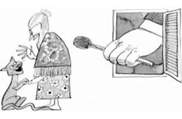 A prova da Velhinha. Ilustração: Marcelo